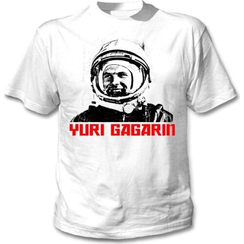 YURI GAGARIN RUSSIAN New Fashion Man T-Shirt Cotton O Neck Mens Short Sleeve Mens tshirt Male Tops Tees Wholesale
