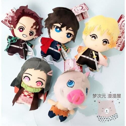 15CM NEW Demon Slayer Rengoku Kyoujurou Kamado Tanjirou Kamado Nezuko Agatsuma Zenitsu doll Model toys Gift Props Accessories