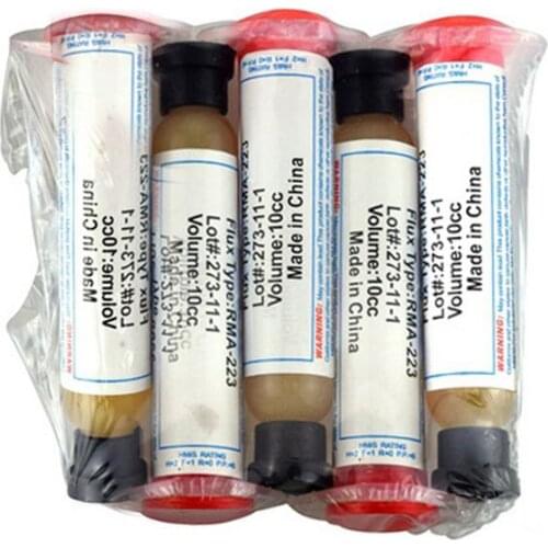 10 CC Soldering Paste RMA-223 PCB PGA BGA SMD With Flexible Tip Syringe Solder Paste Flux Grease Repair Solde