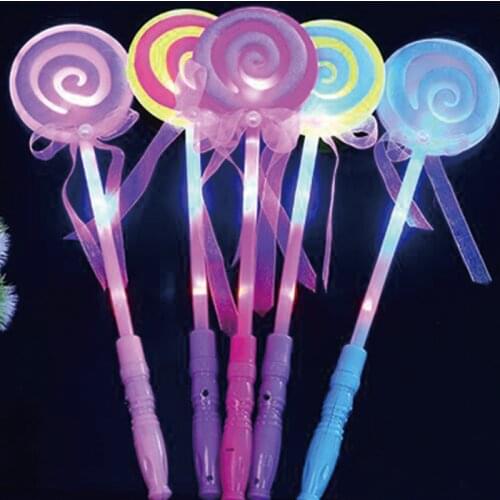 Christmas gift Glow Lollipop Magic wand Kids happy birthday party girl boy led neon party gift Party Supplies Glow Stick