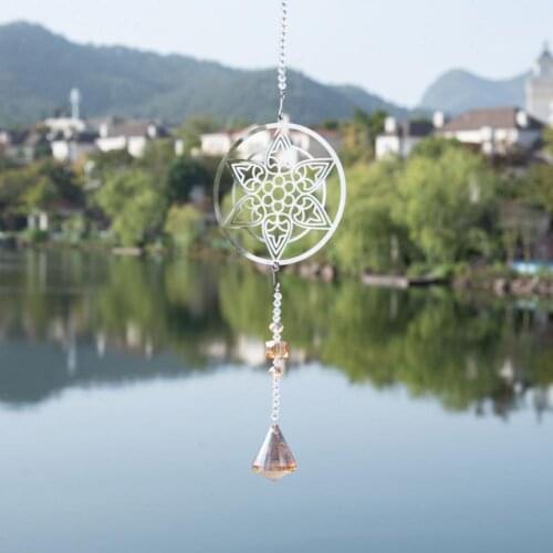 Faux Crystal Pendant Suncatcher Window Hanging Christmas Tree Ornament Gift