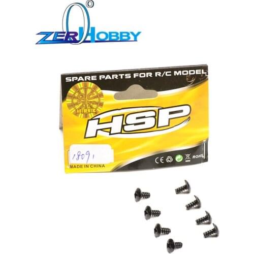 8PCS Round Head Screw M3*6 8P 18091 For Unlimited Climbing Car HSP 94180 136100 1/10 4WD 4X4 Off-road Rock Crawler Pangolin RC