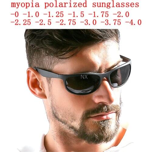 Prescription Sports Sunglasses Men Polarized Optical Myopia Sun Glasses For Men Square Eyewear Male Cycling Driving Sungalss NX