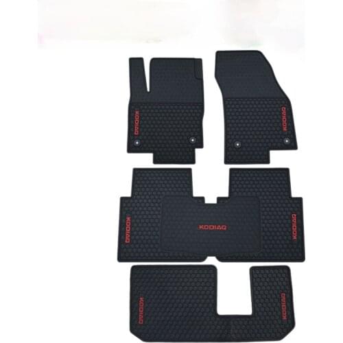 Special Rubber Car Floor Mats for Skoda Fabia Superb Karoq Kodiaq 5/7 Seats 2008-2020 Year No Odor Waterproof Carpets