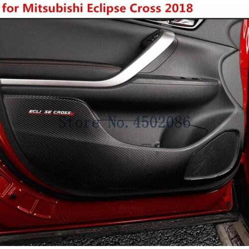 Car styling car door protection leather co-pilot anti-player pad for Mitsubishi Eclipse Cross 2018