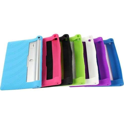 Slim Anti-Skid Soft Silicone Rubber Cover Funda Case +2*Clear Film+ Stylus For Lenovo YOGA Tablet2 Tablet 2 830F 830 830L 8 inch