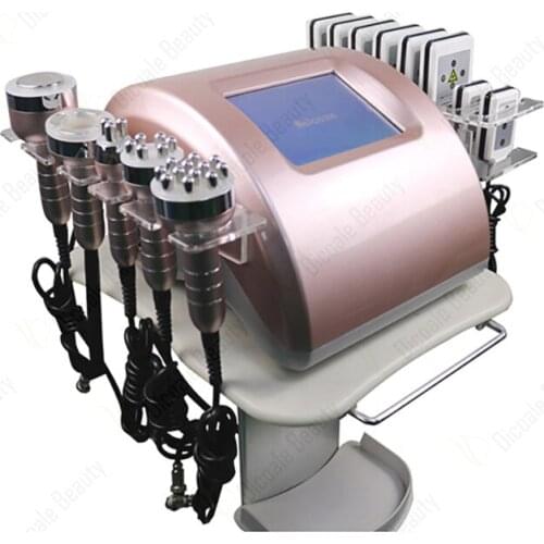 6 in 1 Vacuum Cavitation Lipolaser Slimming Machine Weight Loss Skin Tightening Cellulite Reduction