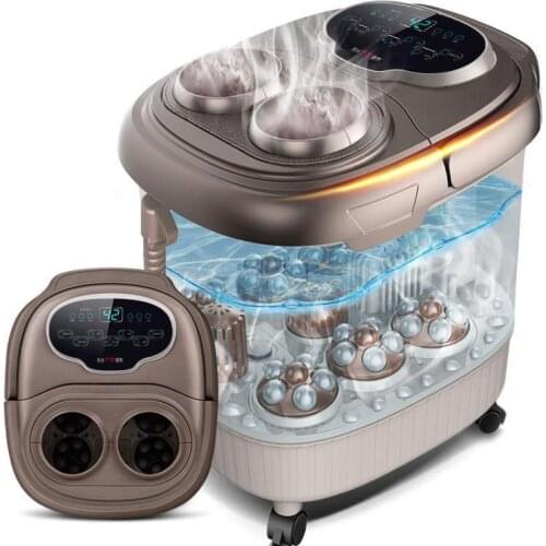 Foot Massage Tub Fully Automatic Washing Footbath Electric Heating Thermostat Bubble Foot Advanced Home Pedicure Machine Barrel