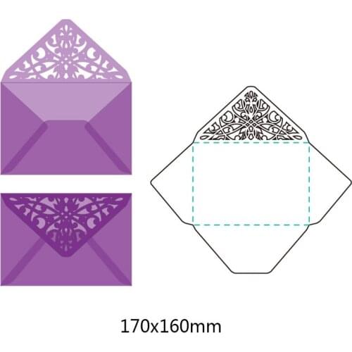 Pattern paper envelope cutting Dies home decor metal cutting dies Craft Embossing Scrapbooking Household products