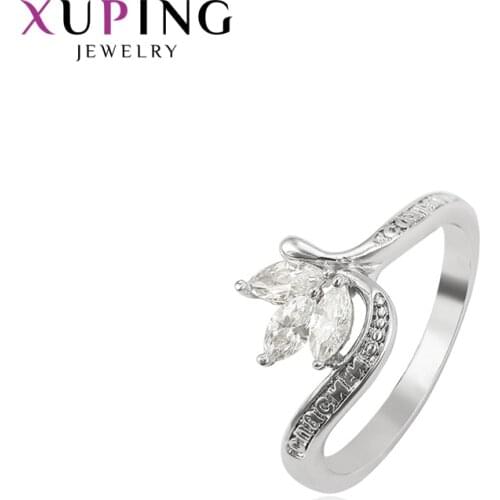 Xuping European Stuyle for Women Jewelry Luxury Synthetic Cubic Zirconia Rings Christmas Gift 15897