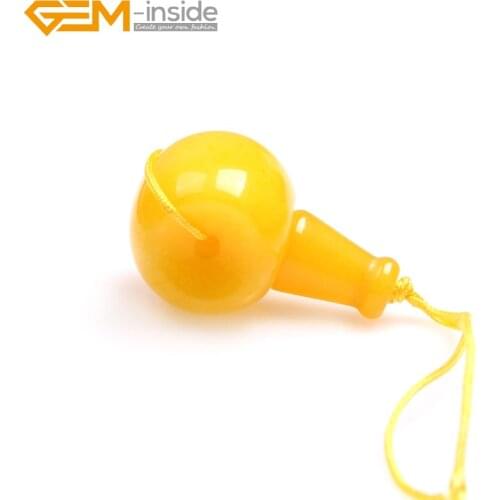 Gem-inside 3 Hole Natural Buddha Mala Guru Yellow Botswana Bead Set For Tibetan Prayer Beads Making Selectable Size