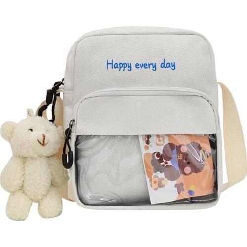 Womens bags 2020 canvas crossbody fashion clear purse mini Bags for women brand clear jelly designer off white korean style