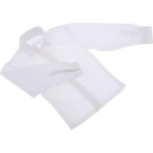 1/6 Mans Long Sleeve Formal Shirt for DML 12inch Action Figure Accessory