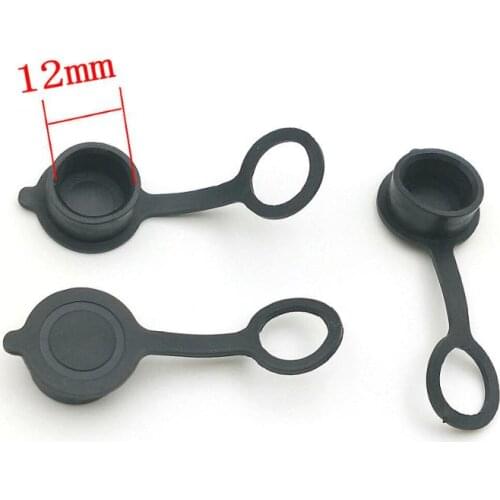 100pcs 12mm socket for GX12 Aviation Plug plastic dust cap Waterproof cover