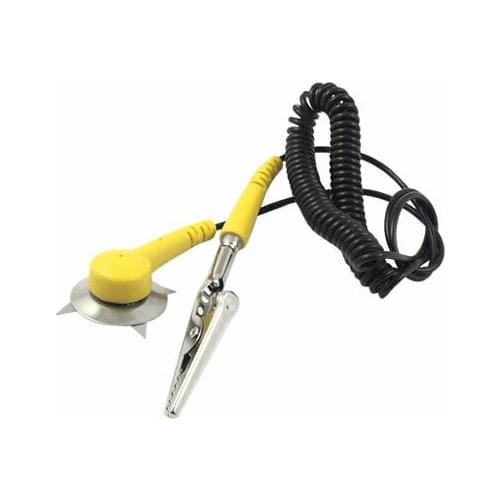 2 x Coil Cable Anti Static ESD Mats Grounding Point Cord