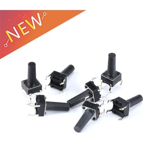 20Pcs/Lot SMD 6x6x13MM Tactile Tact Push Button Micro Switch Momentary Push Button 4PIN