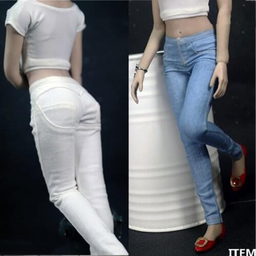 ACNTOYS 1/6 Scale ACN003 Fashion Women Tight Denim Pants Ttrousers for 12 Inches Action Figures