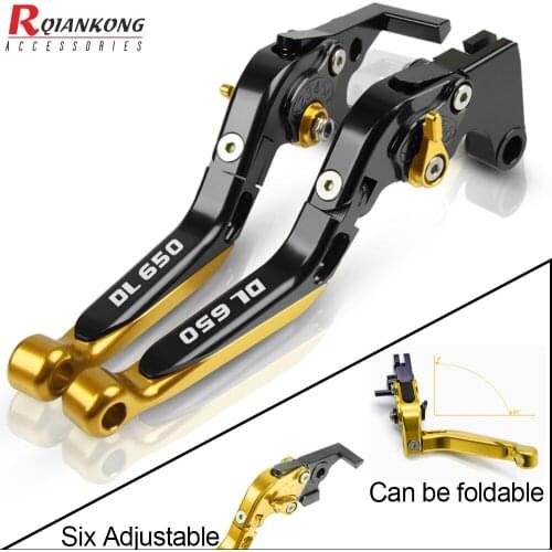 For SUZUKI DL dl 650 VSTROM 2004 2005 2006-2010 Motorcycle Clutch Brake Lever CNC Aluminum Extendable Adjustable Foldable Levers