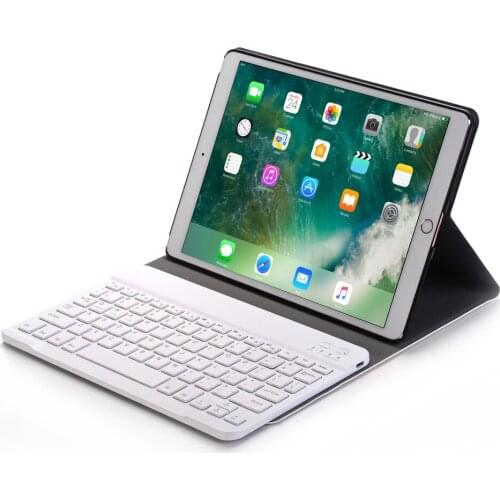 For iPad Pro 10.5 Russian/Spanish/Hebrew Keyboard Case,Removable Wireless Bluetooth Keyboard+Ultra Thin Stand Leather Case Cover