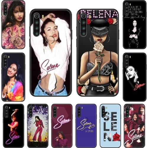 Selena quintanilla Phone case For Xiaomi Redmi Note S2 4 5 6 7 8 A S X Plus Pro black trend prime 3D cell cover art bumper
