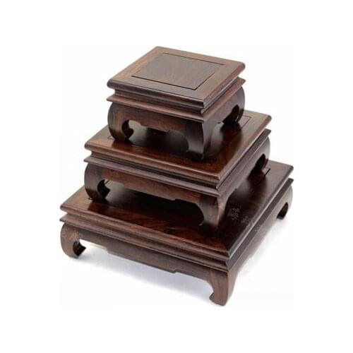 Black Catalpa wood base potted plant pedestal wood decoration traditional china