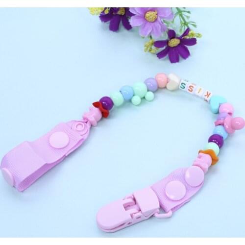 Hot Sale Baby Pacifier Clip Chain New Baby Pacifier Clips Newborn Dummy Pacifier Chain Clips Holder Baby Nipple Feeding