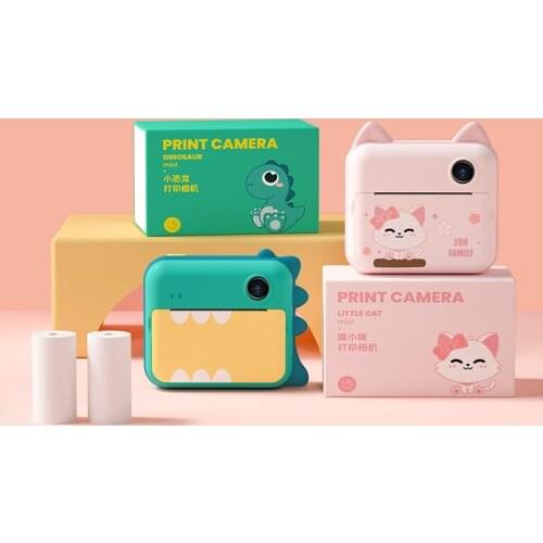 Children Camera Instant Print Camera For Kids Camera 1080P HD Digital Camera With Photo Paper Child Toy Camera For Birthday Gift
