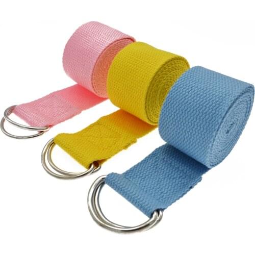 Home Gym 180CM D-Ring for Yoga Resistance Bands Yoga Belt Waist Leg Strap Stretch Ejercicio Deporte Fitness Accessories Gymnasio