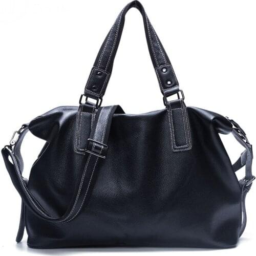 Leather Euramerican Style Fashion Large Capacity Utility Multi-Function Mens Bags Large Capacity Luxury Shoulder Handbags