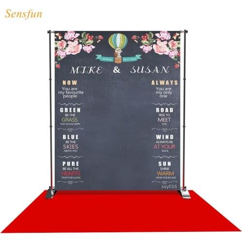 LEVOO Custom Backdrop Wedding Flower Chalk Painting Banner Photophone Photography Printed Shoot Prop Background