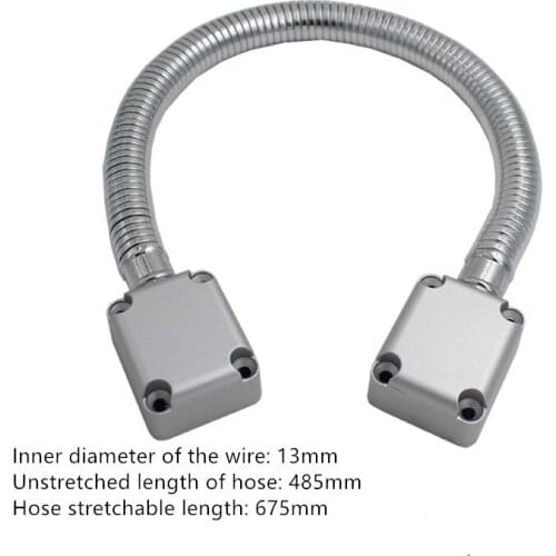 Access control line network cable anti-slip stainless steel protection line protection sleeve metal wall mounted thread