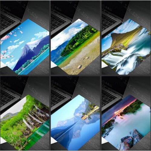 Yzuoan Landscape Pattern Small Mouse Pad PC Laptop Office Rubber Non-slip No Seaming Washable Mousepad Gaming Accessories