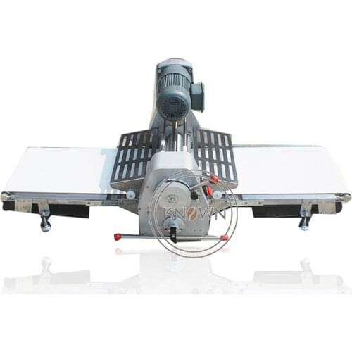Table Top Small Dough Sheeter and Cutter Croissant Pita Bread Sheeting Machine with Conveyor Belt for Home Use