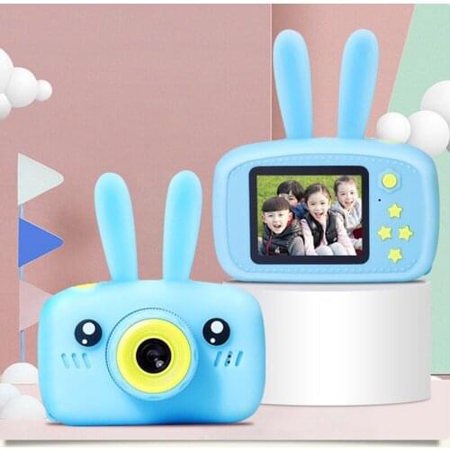 New 1080P HD Digital Mini Kids Camera Rabbit Cartoon Video Photo Display Toys Outdoor Photography Props For Child Christmas Gift