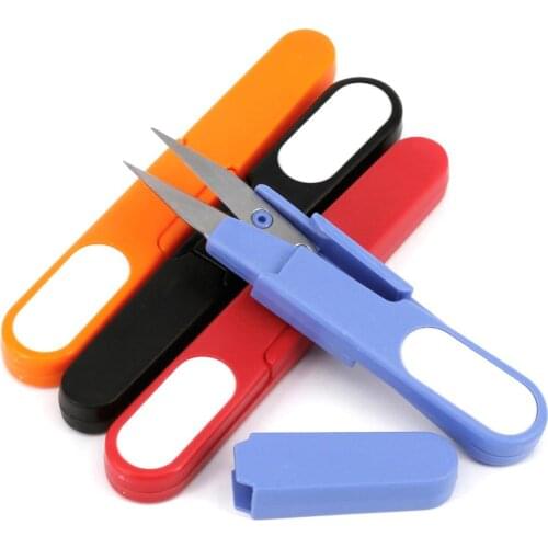 Stainless Steel Fishing Line Cutter Cable Scissors With Protective Cover Fishing Accessories Outdoor Sports Fishing Tools Parts