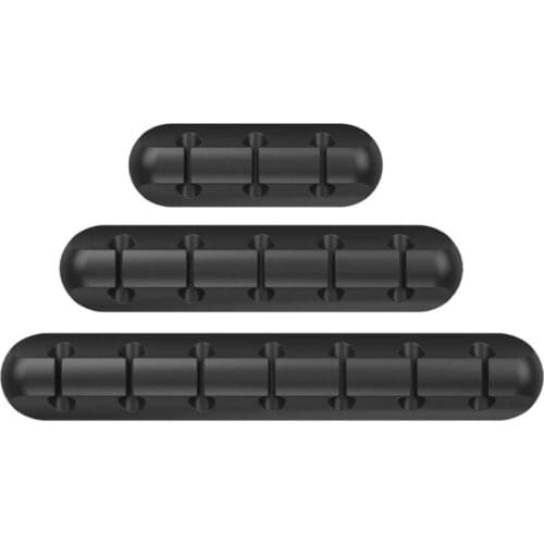 Cable Organizer Silicone Flexible USB Cable Winder Desktop Tidy Management Clips Cable Holder for Mouse Keyboard Headphone Wire