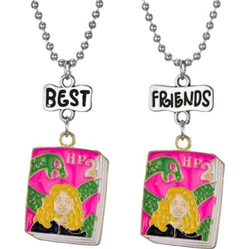 3 Options New Childrens Story Books Pendant Necklace Best Friend Friendship Boys Girls Jewelry Accessories