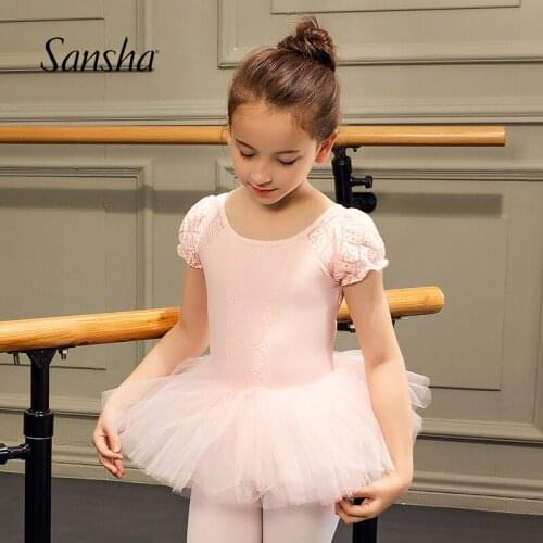 Sansha Baby Girls Tutu Dress Princess Kids Tulle Skirt Ballet Cross Back Dance Performance Costume 68AG0010MN