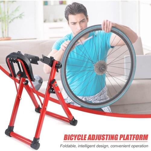 Bicycle Wheel Truing Trolley Mechanic Home Support Maintenance Ome Truing Support Bracket Bicycle Repair Tool Hot Sale24" to 28