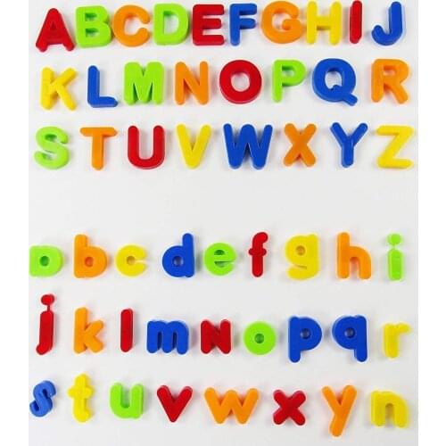 Multicolor Magnetic Numbers Alphabet Fridge Magnet Learning Education Kids Toy Parent-Child Interactive Game Toys