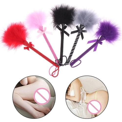Erotic Fetish Flirting BDSM Sex Toys Sexy Feather Tickler Kinky Naughty Fancy Dress Spanking Paddle Whip Bondage For Couples