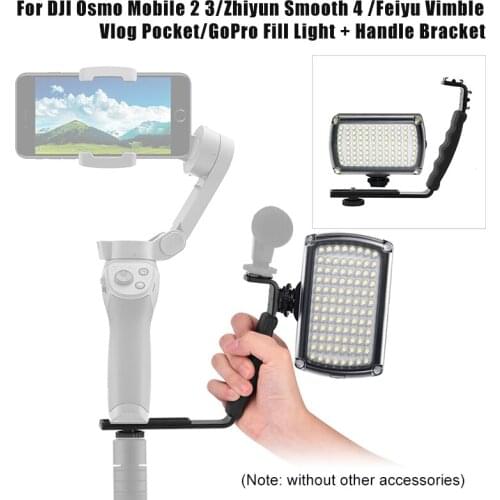 LED Fill Light with L-Shaped Bracket for DJI OSMO ZHIYUN FeiYu Gopro Action PUO88