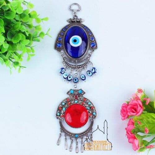 Turkey blue eyes blue Ruby Pendant Muslim peace pendant evil "Jushi eye of the devil