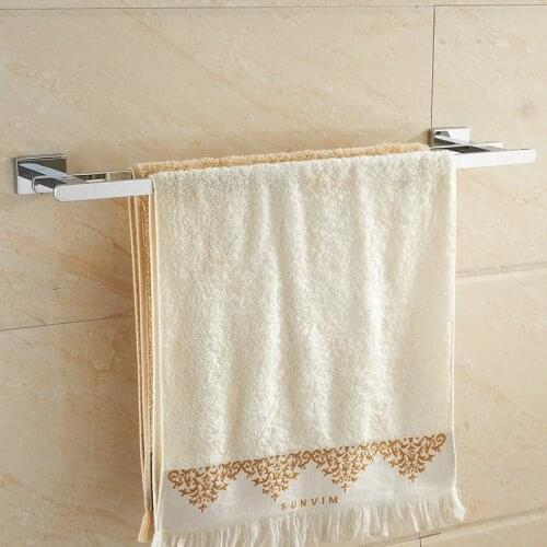 Vidric bathroom double towel holder zinc alloy metal pendant bathroom towel racks hung toilet simple