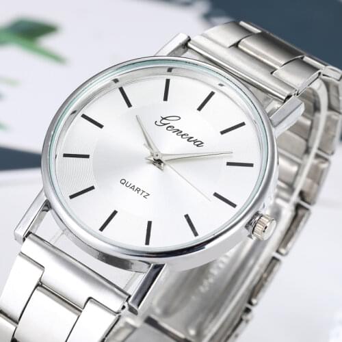 2020 New Famous Luxury Ladies Rosy Gold Geneva Quartz Watch Women Casual Full Stainless Steel Watches For Women Relogio Feminino