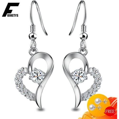 Bali Jelry Trendy Women Earring 925 Silver Jewelry Accessories Zircon Gemstone Drop Earrings for Wedding Promise Party Wholesale