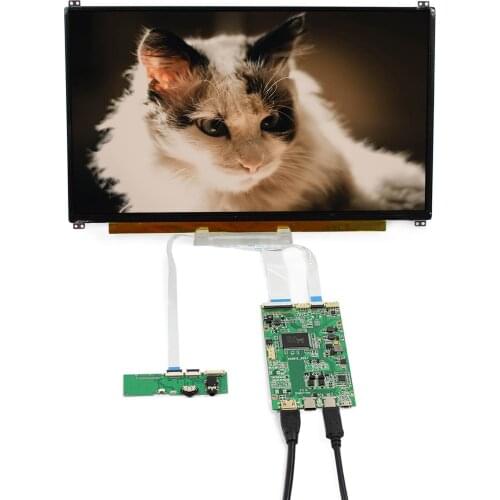 13.3" IPS 1920×1080 eDP 30 pins Full Viewing Angle LCD Screen with HD-MI Type C Controller Board