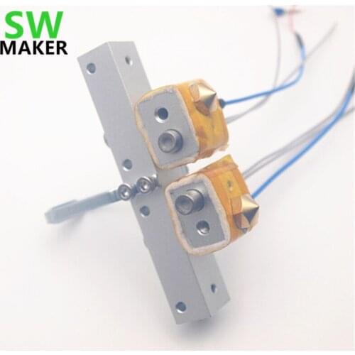 SWMAKER 1set dual extrusion assembly kit for Flashforge Dreamer Bar Mount Assembly set Thermocouple For Dreamer printer