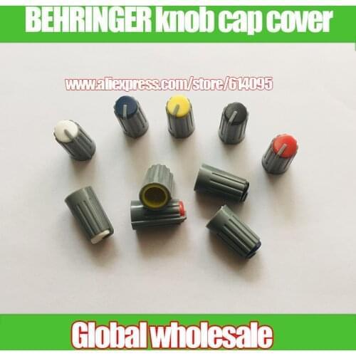 10pcs for BEHRINGER Blinds Balance EQ FX Pans COMP AUX PAN/BAL Adjust Auxiliary Knob Cover