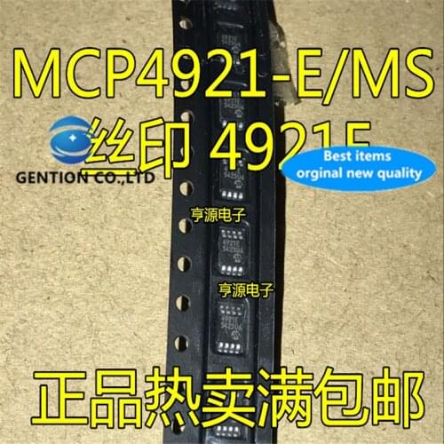 10Pcs MCP4921 MCP4921-E/MS 4921E MSOP in stock 100% new and original
